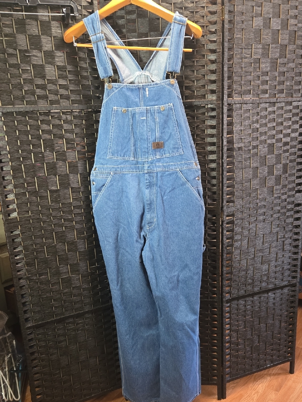 Walls Work Farm Denim Jeans Bib Overalls Pants Men's 36" x 30"